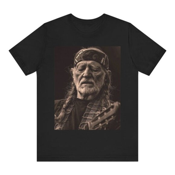 Tops - 90s Graphics Willie Nelson Braids Style T-Shirt